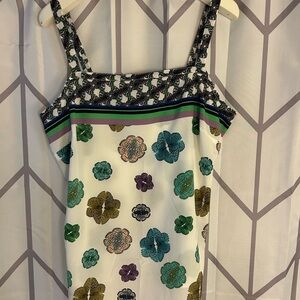 The Limited Green and Purple Patterned Dress